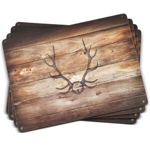 Pimpernel Lodge Placemats, Set of 4, measure 15.7 inches x 11.7 inches